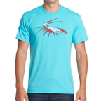 Saltwater Born Soft Tees M / TAHITI BLUE Key West, FL Spiny Lobster Soft Tee