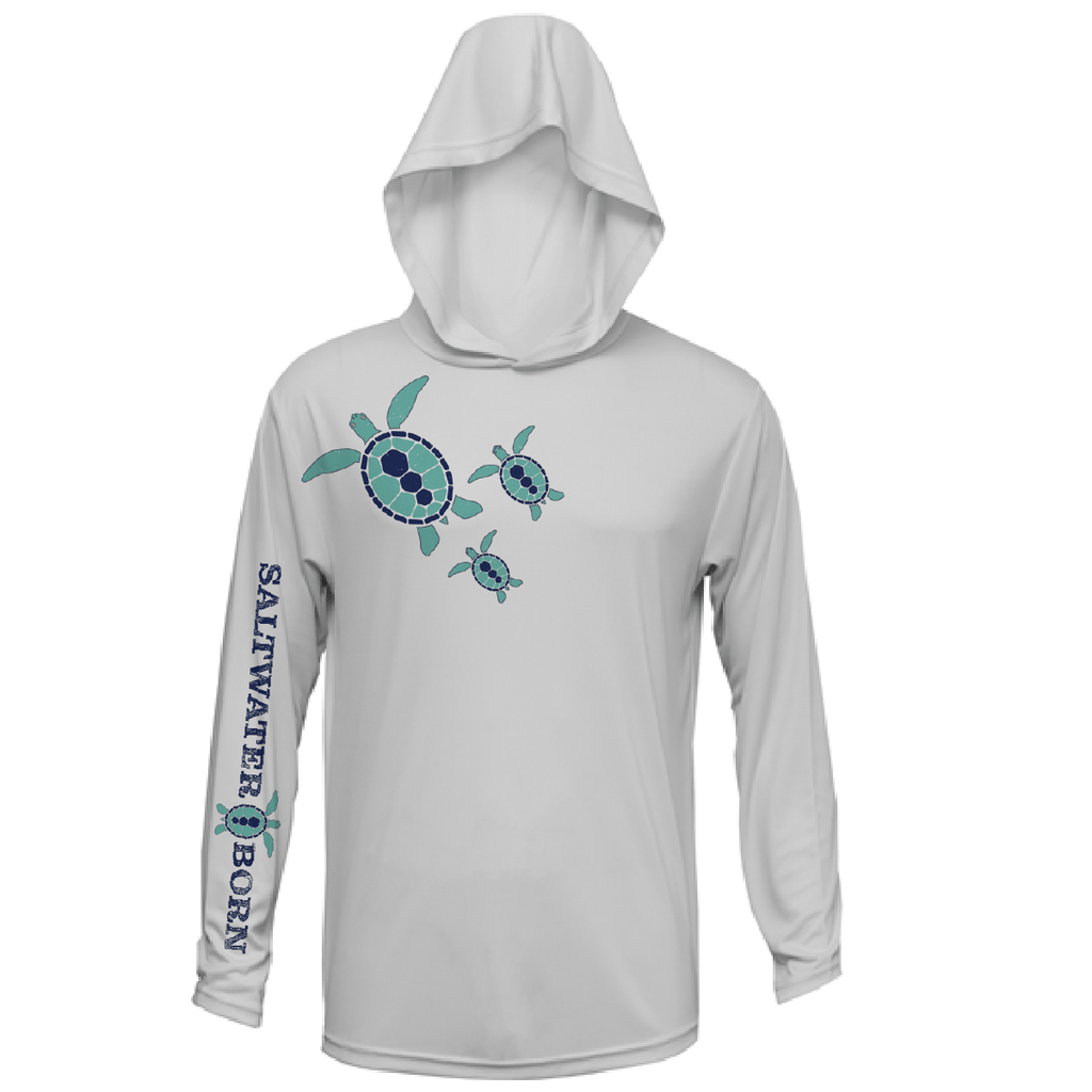 Saltwater Born UPF 50+ Hoodies Baby Turtles Long Sleeve UPF 50+ Dry-Fit Hoodie