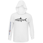 Saltwater Born UPF 50+ Hoodies Bonefish Long Sleeve UPF 50+ Dry-Fit Hoodie