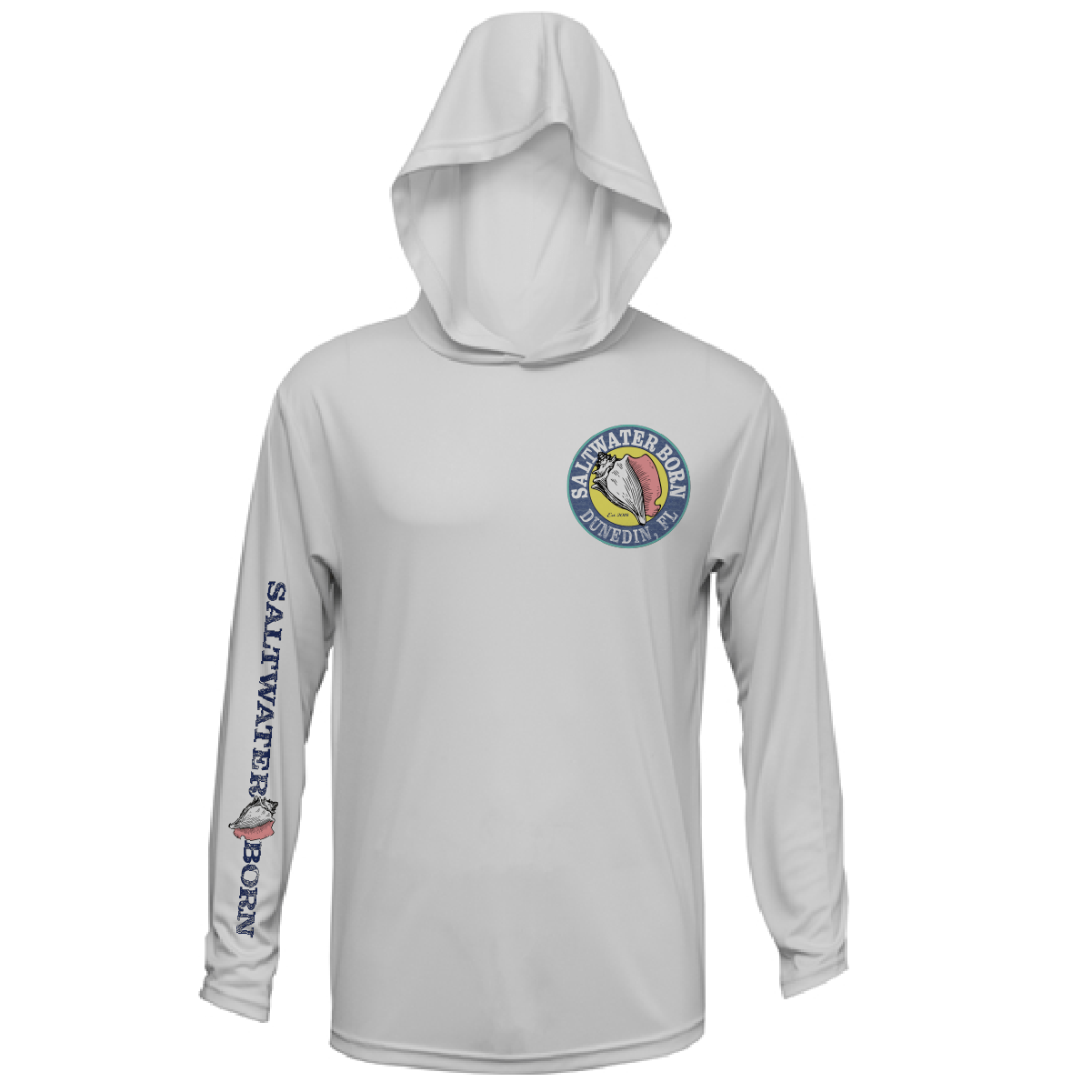 Saltwater Born UPF 50+ Hoodies Dunedin, FL Action Tarpon Long Sleeve UPF 50+ Dry-Fit Hoodie