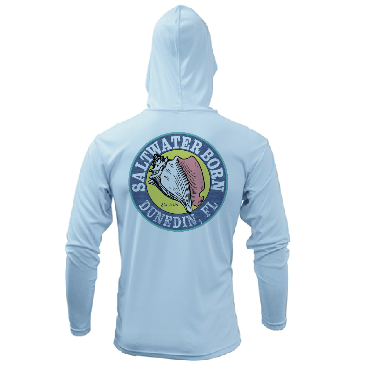 Saltwater Born UPF 50+ Hoodies Dunedin, FL State of Florida Long Sleeve UPF 50+ Dry-Fit Hoodie