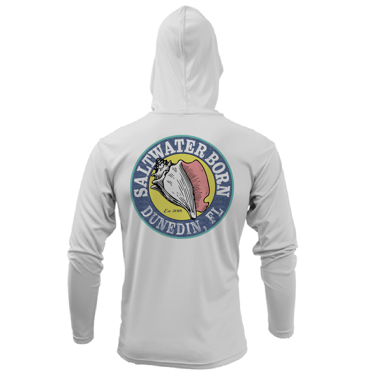 Saltwater Born UPF 50+ Hoodies Dunedin, FL State of Florida Long Sleeve UPF 50+ Dry-Fit Hoodie