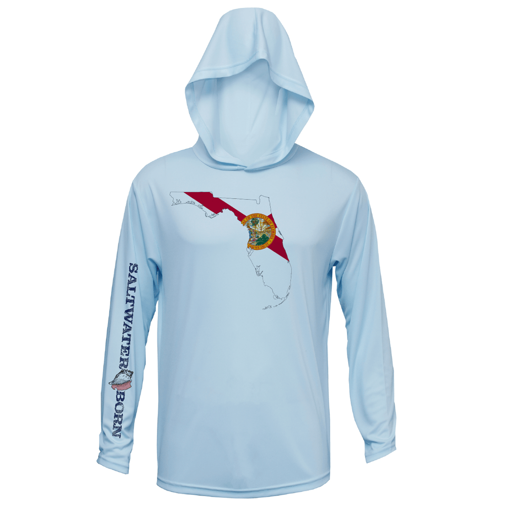 Saltwater Born UPF 50+ Hoodies Dunedin, FL State of Florida Long Sleeve UPF 50+ Dry-Fit Hoodie