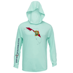 Saltwater Born UPF 50+ Hoodies Dunedin, FL State of Florida Long Sleeve UPF 50+ Dry-Fit Hoodie