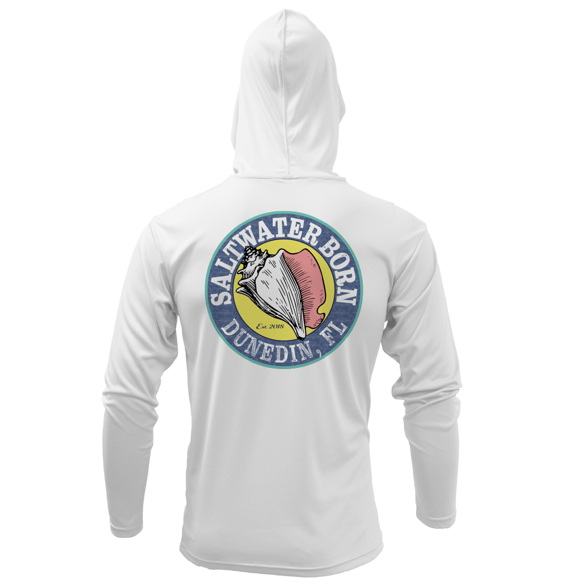 Saltwater Born UPF 50+ Hoodies Dunedin, FL State of Florida Long Sleeve UPF 50+ Dry-Fit Hoodie