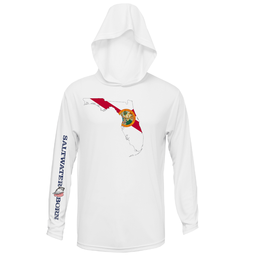 Saltwater Born UPF 50+ Hoodies Dunedin, FL State of Florida Long Sleeve UPF 50+ Dry-Fit Hoodie