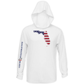 Saltwater Born UPF 50+ Hoodies Florida USA Long Sleeve UPF 50+ Dry-Fit Hoodie
