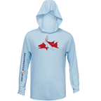 Saltwater Born UPF 50+ Hoodies Hogfish Diver Long Sleeve UPF 50+ Dry-Fit Hoodie