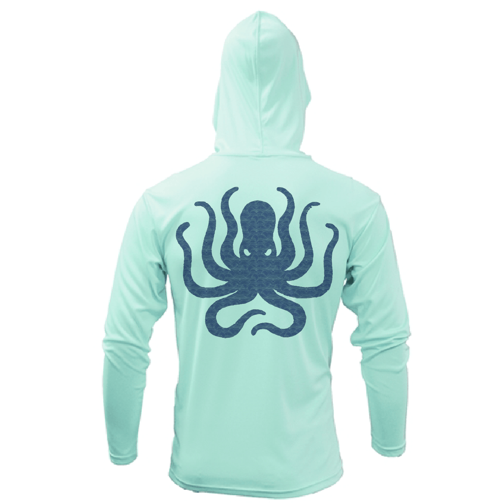 Saltwater Born UPF 50+ Hoodies Key West, FL Kraken Long Sleeve UPF 50+ Dry-Fit Hoodie