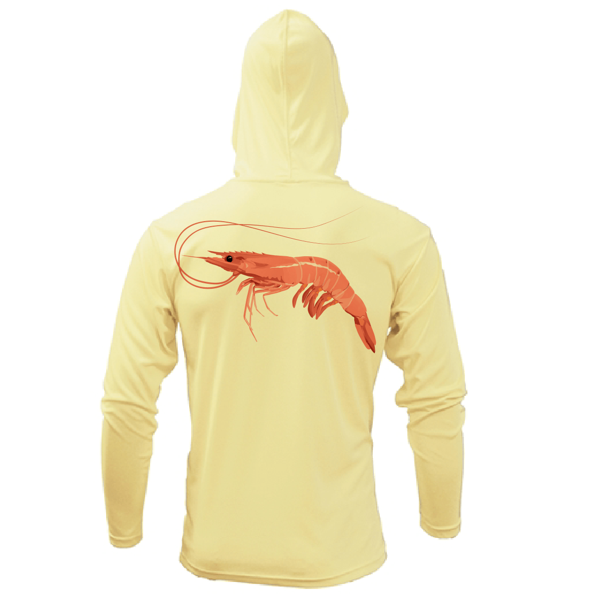 Saltwater Born UPF 50+ Hoodies M / CANARY Key West, FL Jumbo Shrimp Long Sleeve UPF 50+ Dry-Fit Hoodie