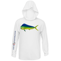 Saltwater Born UPF 50+ Hoodies M / WHITE Mahi Long Sleeve UPF 50+ Dry-Fit Hoodie