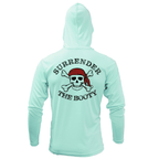 Saltwater Born UPF 50+ Hoodies S / SEAFOAM Florida Freshwater Born "Surrender The Booty" Men's Long Sleeve UPF 50+ Dry-Fit Hoodie