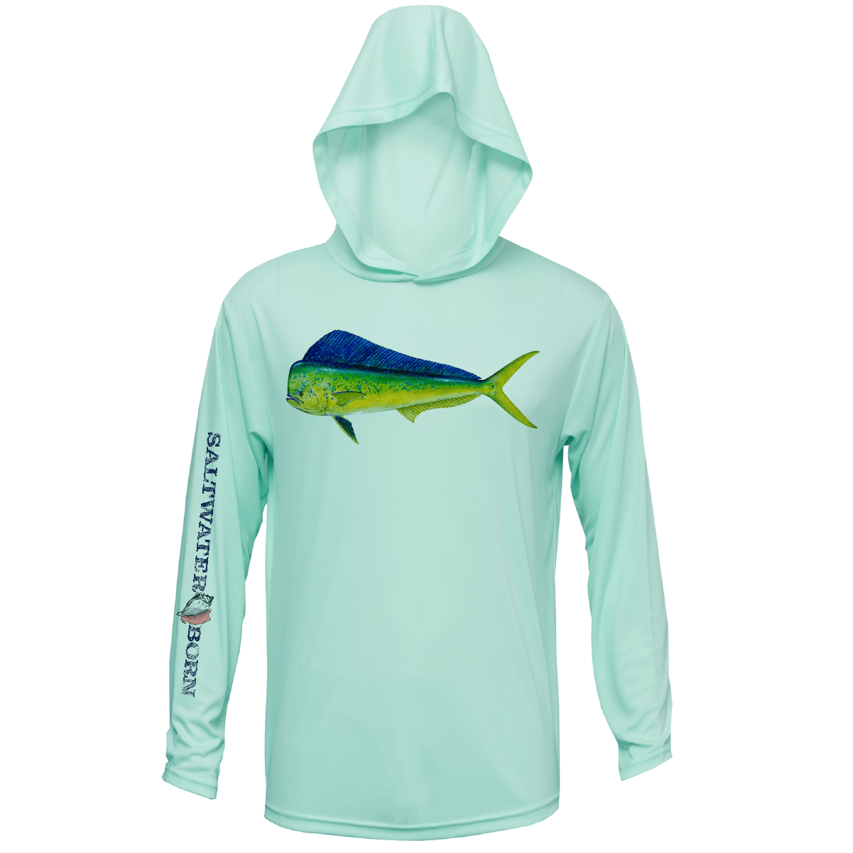 Saltwater Born UPF 50+ Hoodies S / SEAFOAM Mahi Long Sleeve UPF 50+ Dry-Fit Hoodie