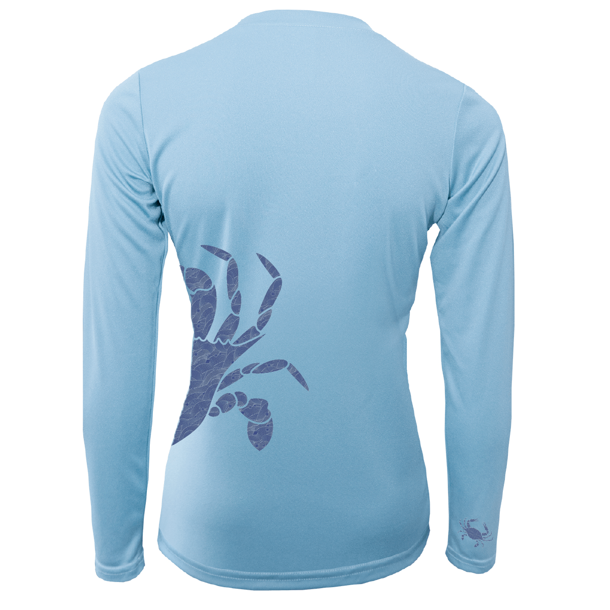 Saltwater Born UPF 50+ Long Sleeve Blue Crab Wrap Women's Long Sleeve UPF 50+ Dry-Fit Shirt