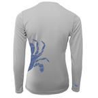 Saltwater Born UPF 50+ Long Sleeve Blue Crab Wrap Women's Long Sleeve UPF 50+ Dry-Fit Shirt