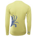 Saltwater Born UPF 50+ Long Sleeve Blue Crab Wrap Women's Long Sleeve UPF 50+ Dry-Fit Shirt
