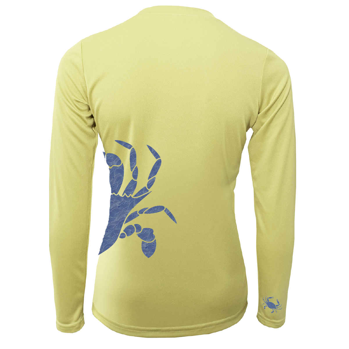 Saltwater Born UPF 50+ Long Sleeve Blue Crab Wrap Women's Long Sleeve UPF 50+ Dry-Fit Shirt
