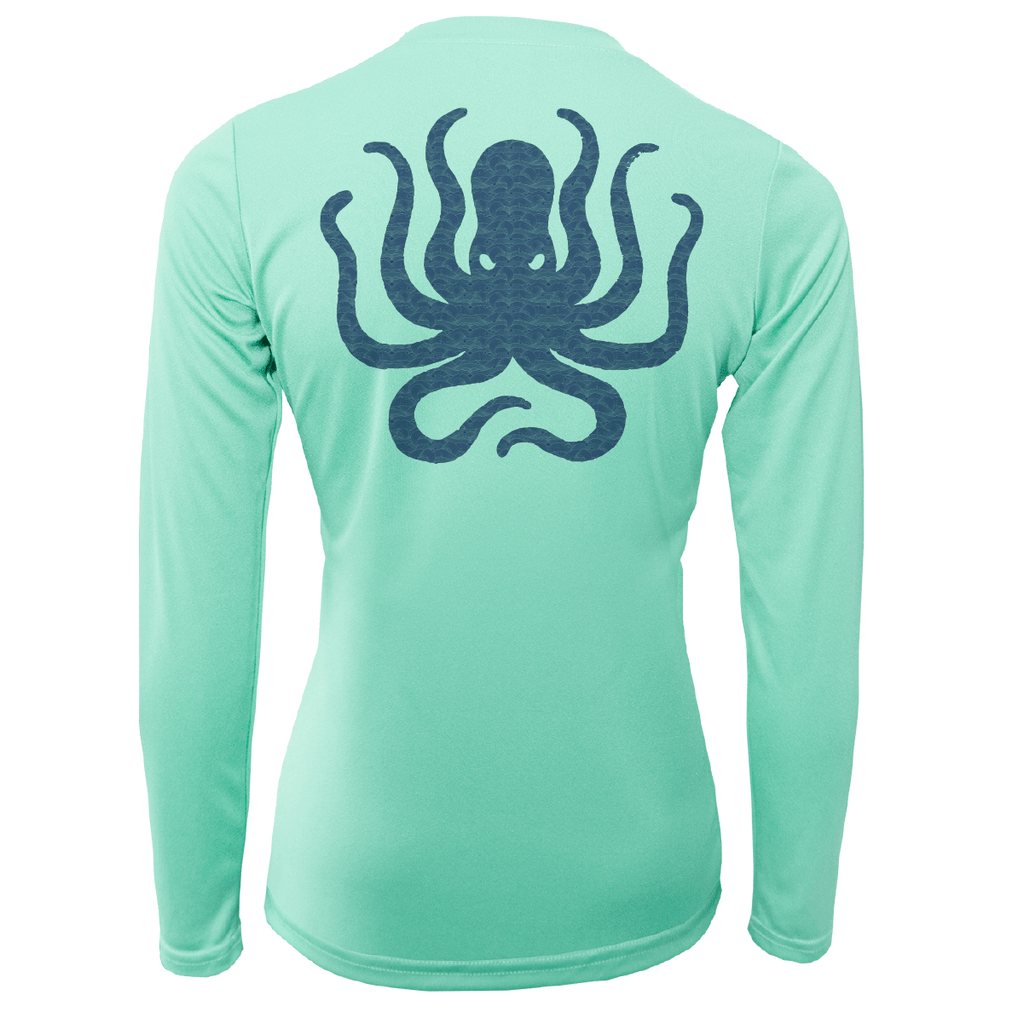 Saltwater Born UPF 50+ Long Sleeve Charleston, SC Kraken Women's Long Sleeve UPF 50 + Dry-Fit Shirt