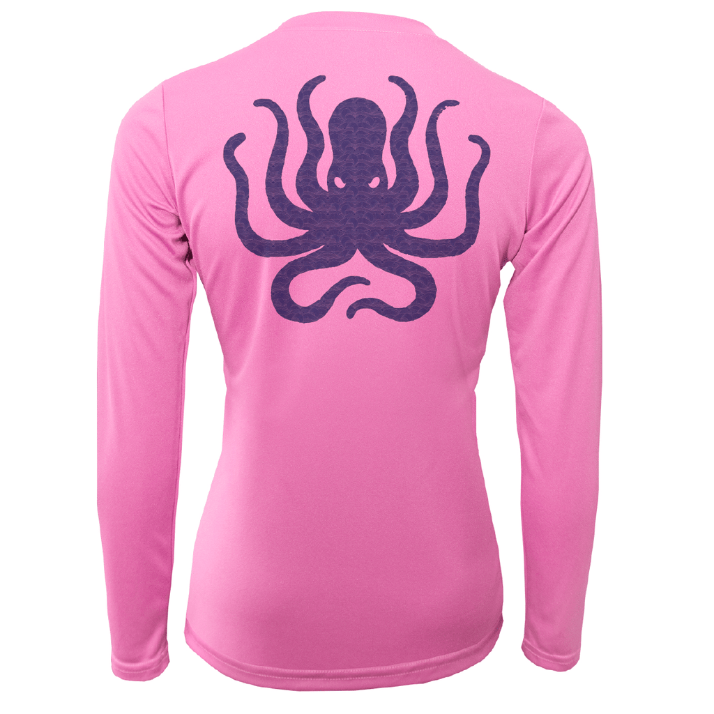 Saltwater Born UPF 50+ Long Sleeve Charleston, SC Kraken Women's Long Sleeve UPF 50 + Dry-Fit Shirt