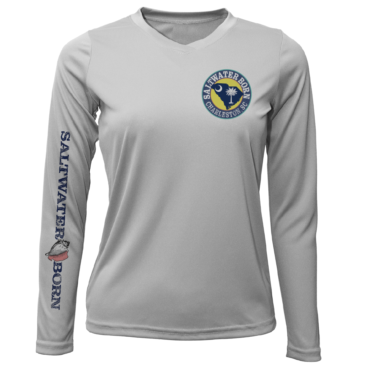 Saltwater Born UPF 50+ Long Sleeve Charleston, SC Kraken Women's Long Sleeve UPF 50 + Dry-Fit Shirt