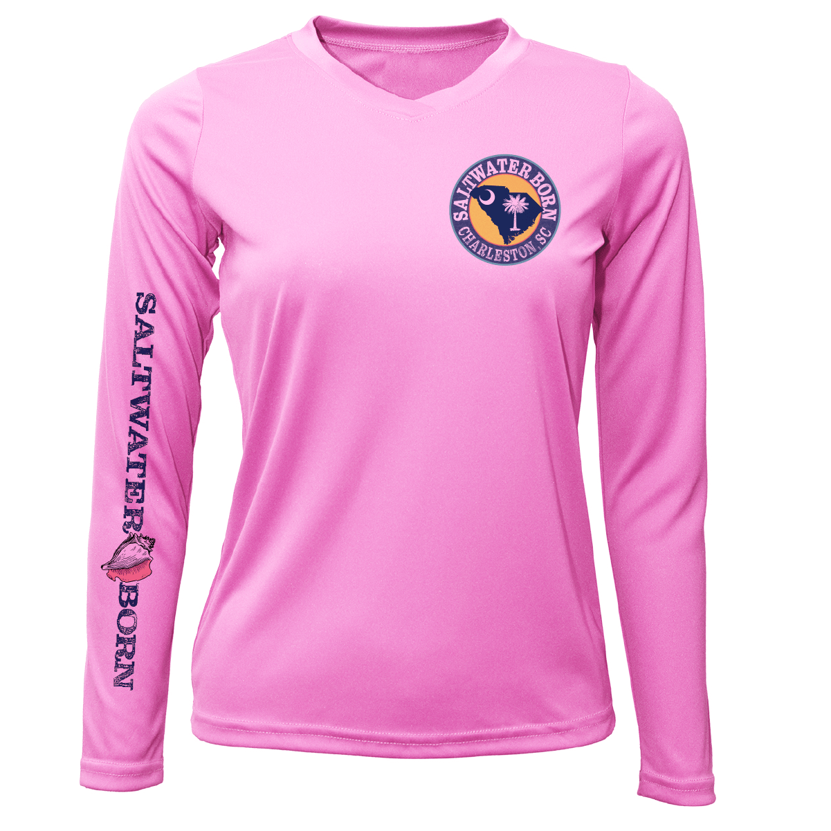 Saltwater Born UPF 50+ Long Sleeve Charleston, SC Kraken Women's Long Sleeve UPF 50 + Dry-Fit Shirt