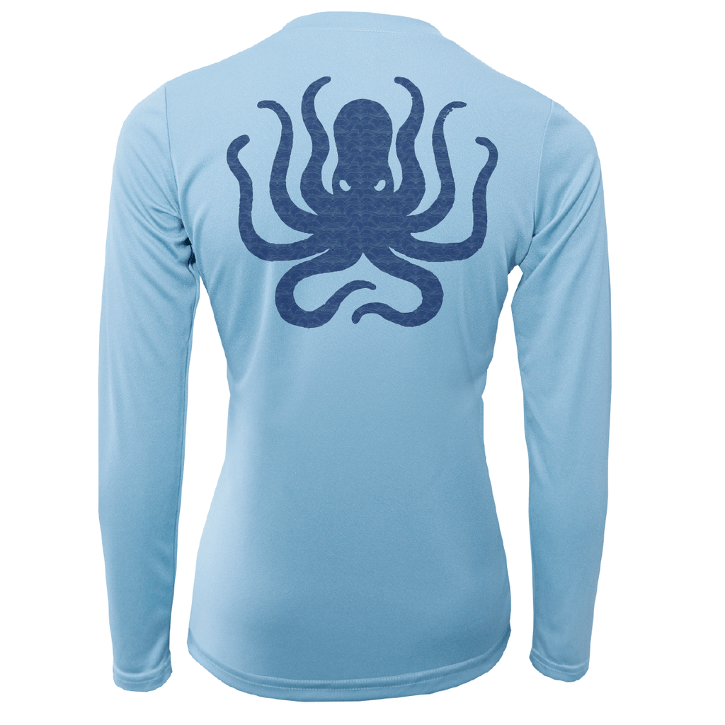 Saltwater Born UPF 50+ Long Sleeve Charleston, SC Kraken Women's Long Sleeve UPF 50 + Dry-Fit Shirt