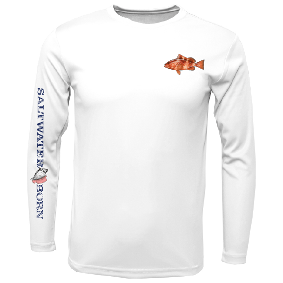 Snook Men's Fishing T-shirt Long Sleeves Saltloony UPF 50 Dri-fit