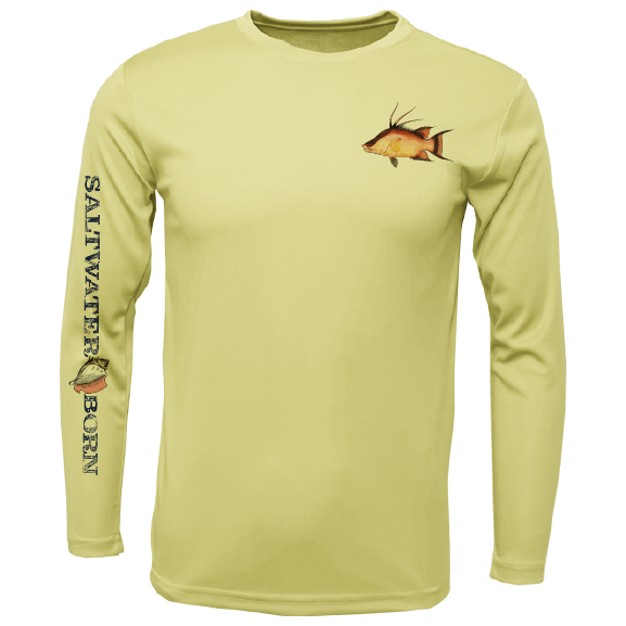 Snook Men's Fishing T-shirt Long Sleeves Saltloony UPF 50 Dri-fit
