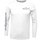 Saltwater Born UPF 50+ Long Sleeve Clean Tarpon Long Sleeve UPF 50+ Dry-Fit Shirt