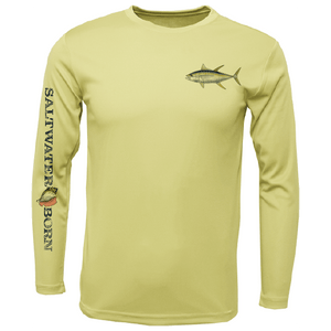 Saltwater Born UPF 50+ Long Sleeve Clean Tuna Long Sleeve UPF 50+ Dry-Fit Shirt