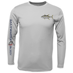 Saltwater Born UPF 50+ Long Sleeve Clean Tuna Long Sleeve UPF 50+ Dry-Fit Shirt