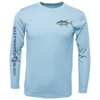 Saltwater Born UPF 50+ Long Sleeve Clean Tuna Long Sleeve UPF 50+ Dry-Fit Shirt