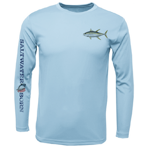 Saltwater Born UPF 50+ Long Sleeve Clean Tuna Long Sleeve UPF 50+ Dry-Fit Shirt