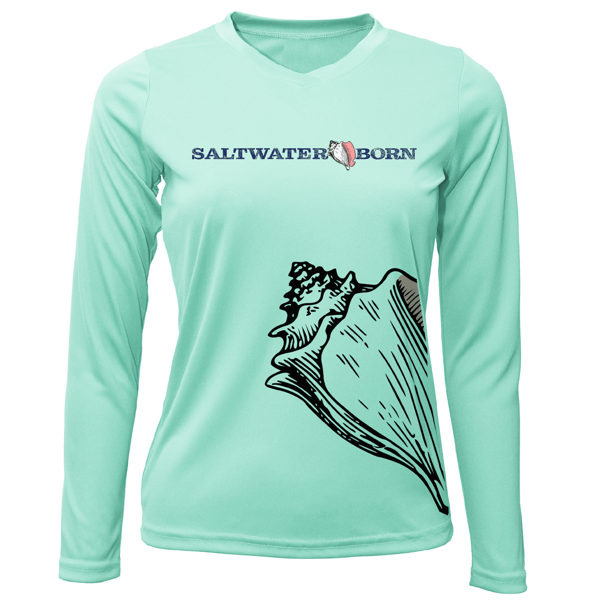 Saltwater Born UPF 50+ Long Sleeve Conch Wrap Long Sleeve UPF 50+ Dry-Fit Shirt