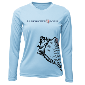 Saltwater Born UPF 50+ Long Sleeve Conch Wrap Long Sleeve UPF 50+ Dry-Fit Shirt