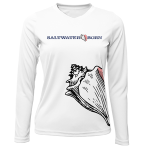 Saltwater Born UPF 50+ Long Sleeve Conch Wrap Long Sleeve UPF 50+ Dry-Fit Shirt