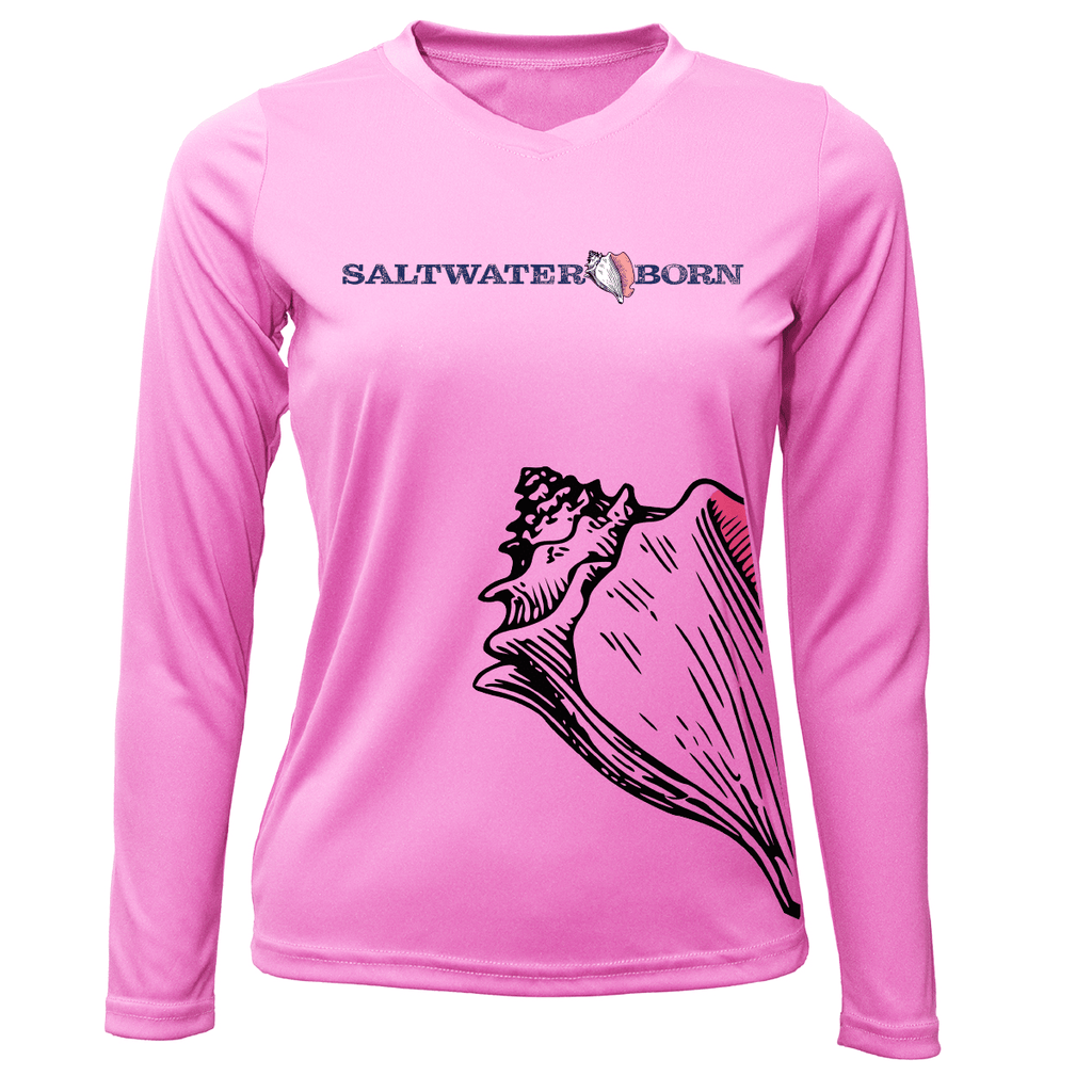 Saltwater Born UPF 50+ Long Sleeve Conch Wrap Long Sleeve UPF 50+ Dry-Fit Shirt