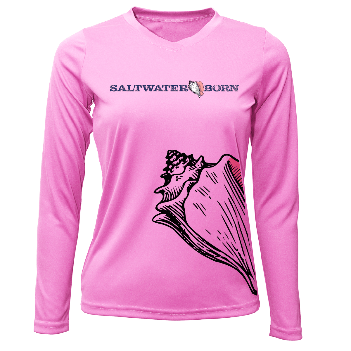 Saltwater Born UPF 50+ Long Sleeve Conch Wrap Long Sleeve UPF 50+ Dry-Fit Shirt