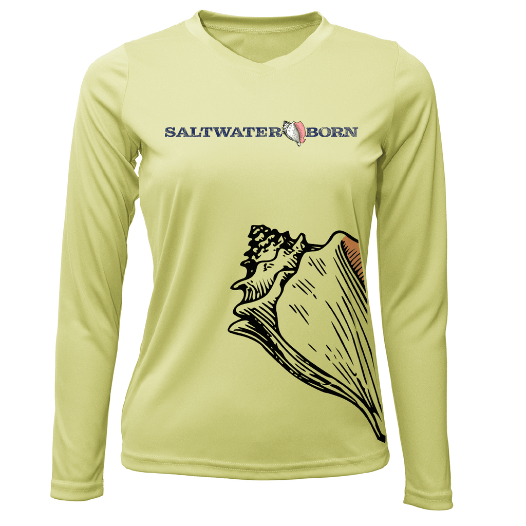 Saltwater Born UPF 50+ Long Sleeve Conch Wrap Long Sleeve UPF 50+ Dry-Fit Shirt