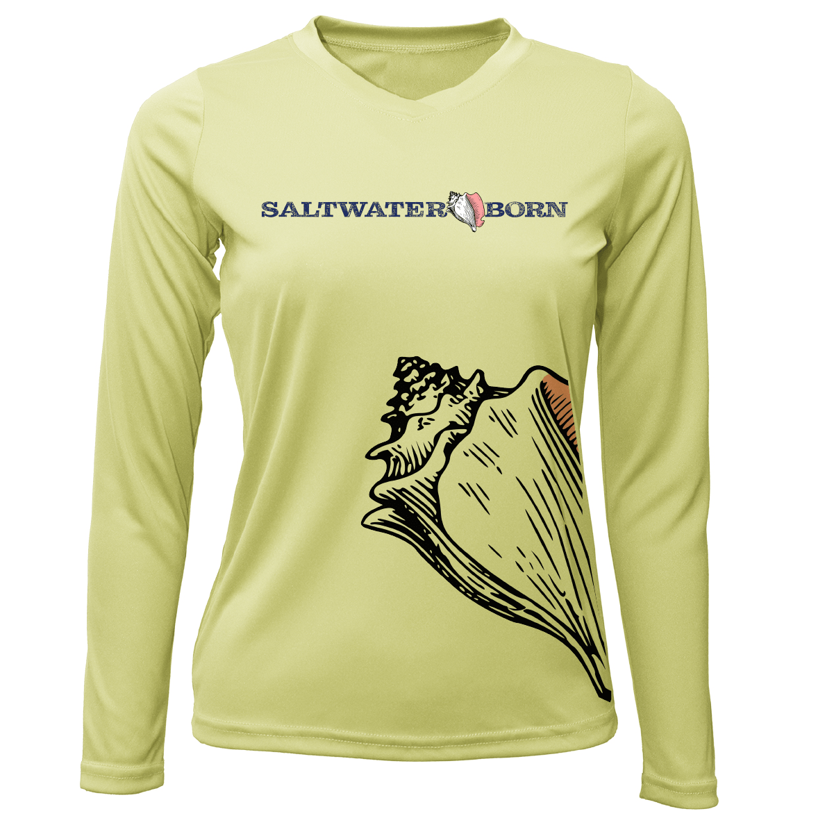Saltwater Born UPF 50+ Long Sleeve Conch Wrap Long Sleeve UPF 50+ Dry-Fit Shirt