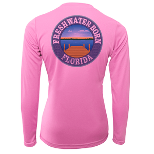 Saltwater Born UPF 50+ Long Sleeve Florida Diver Freshwater Born Women's Long Sleeve UPF 50+ Dry-Fit Shirt