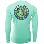 Saltwater Born UPF 50+ Long Sleeve Florida Diver Long Sleeve UPF 50+ Dry-Fit Shirt