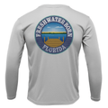 Saltwater Born UPF 50+ Long Sleeve Florida Flag Freshwater Born Girl's Long Sleeve UPF 50+ Dry-Fit Shirt