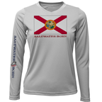 Saltwater Born UPF 50+ Long Sleeve Florida Flag Long Sleeve UPF 50+ Dry-Fit Shirt