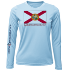 Saltwater Born UPF 50+ Long Sleeve Florida Flag Long Sleeve UPF 50+ Dry-Fit Shirt