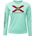 Saltwater Born UPF 50+ Long Sleeve Florida Flag Long Sleeve UPF 50+ Dry-Fit Shirt