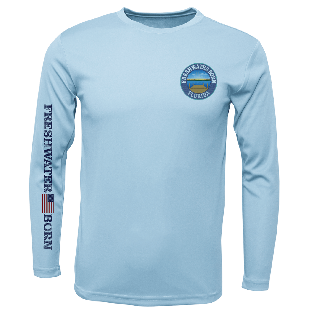 Saltwater Born UPF 50+ Long Sleeve Florida Freshwater Born "All For Rum and Rum For All" Boy's Long Sleeve UPF 50+ Dry-Fit Shirt