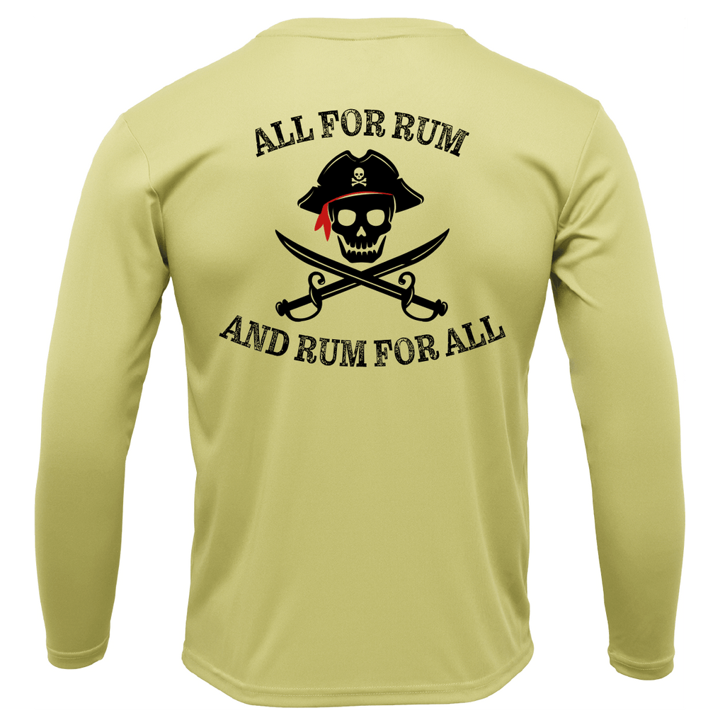 Saltwater Born UPF 50+ Long Sleeve Florida Freshwater Born "All For Rum and Rum For All" Boy's Long Sleeve UPF 50+ Dry-Fit Shirt
