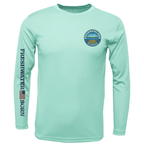 Saltwater Born UPF 50+ Long Sleeve Florida Freshwater Born "All For Rum and Rum For All" Girl's Long Sleeve UPF 50+ Dry-Fit Shirt