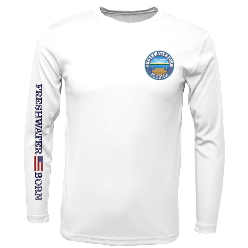 Saltwater Born UPF 50+ Long Sleeve Florida Freshwater Born "All For Rum and Rum For All" Girl's Long Sleeve UPF 50+ Dry-Fit Shirt